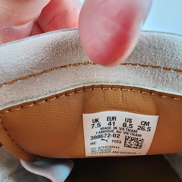 PUMA Fenty x Avanti VL Warm White Shoes Mens‎ 8.5 Leather 398672-02 NEW NWOT - Picture 9 of 11